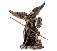 Holyart Statues en résine et PVC: Archange Raphaël en Finition Bronze 10 cm Veronese Design