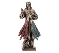 Holyart Statues en résine et PVC: Jésus Miséricordieux Effet Bronze 10 cm Veronese Design