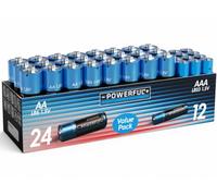 Holyhome - Piles mixtes 24 AA + 12 AAA | Value Pack 36 pièces | Piles alcalines Stylo Ministilo 1,5 V | LR6 + LR03 chlorure de zinc | Idéales pour un usage domestique