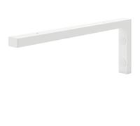 HOLZBRINK Équerre étagère murale 40 cm x 15 cm HLA-B (1 pc.) | Équerre metal pour lavabo salle de bain, support étagère de cuisine | Couleur : Blanc