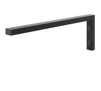 HOLZBRINK Équerre étagère murale 45x15 cm HLA-B (1 pc.) | Équerre metal pour lavabo salle de bain, support étagère de cuisine | Couleur : Noir