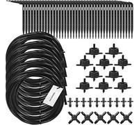 HOLZBRINK Kit n°3 pour l’arrosage du jardin avec raccord en croix et goutteur, débit 4l/h, 10 lots, HTB-03-S-10