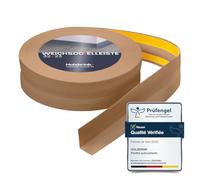 HOLZBRINK Plinthe souple autoadhésive 32x23mm, 5 m | Plinthe PVC pour finition plan de travail, meubles cuisine | Lame PVC adhesive | Couleur : chêne clair
