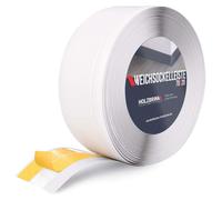 HOLZBRINK Plinthe souple autoadhésive 70x20mm, 100 m (4x25m) | Plinthe PVC pour protéger mur cuisine, finition plan de travail | Cornière PVC | Couleur: Blanc