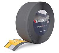 HOLZBRINK Plinthe souple autoadhésive 70x20mm, 100 m (4x25m) | Plinthe PVC pour protéger mur cuisine, finition plan de travail | Cornière PVC | Couleur: Graphite