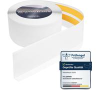 HOLZBRINK Plinthe souple autoadhésive PVC 100x25mm, 100 m (4x25m) | Plinthe pour protéger mur cuisine, garage, couloir | Cornière PVC | Couleur: Blanc