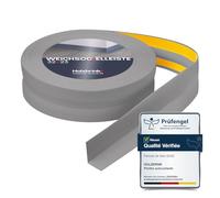 HOLZBRINK Plinthe souple autoadhésive PVC 32x23mm, 2,5 m | Plinthe pour finition plan de travail, meubles cuisine | Lame PVC adhesive | Couleur: Gris Clair