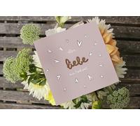 Holzgrusskarten Carte de mariage originale pour félicitations spéciales pour mariage, motif « Alles Liebe zur Hochzeit, Billet, Glückwunschkarte, Postkarte, Geschenkkarte für Ehepaar »
