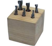Holzmann Assortiment de 6 fraises HSS TiN D. 3 à 10 mm G
