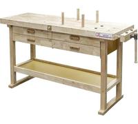 Holzmann – Banc de travail en bois, dimensions 1625 x 610 mm, 4 tiroirs – WB162L – Holzmann
