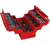 Holzmann Caisse métallique WZK86CrV garnie rouge – 86 outils