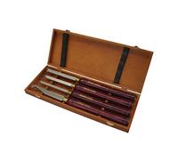 Holzmann - Coffret de 4 gouges de tournage anneaux prisonniers + racloir ADSRS4TLG