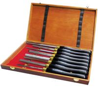 Holzmann Coffret de 8 gouges haute qualité HSS H8TLGN