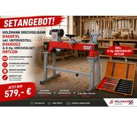 HOLZMANN D460FXL-SET Tour à bois Set de tour 2000 tr/min 230 V