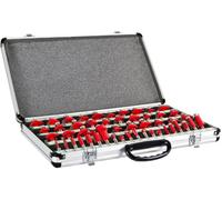 Holzmann Jeu de 50 fraises a défoncer dans un coffret en aluminium OFS50