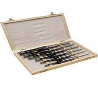 Coffret de 6 mèches et bédanes carrés D. 6, 8, 10, 12 ,14 et 16 mm Q.19 mm