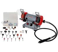 Holzmann Mini touret double avec set 110 pieces (75x10mm/120W) DSM75SET_230V