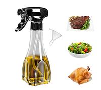 Holzsammlung Pulvérisateur d'huile pour la Cuisson, 240 ml Pulvérisateur d'huile Olive en Verre, Spray Huile Cuisine Bouteille d'huile Vinaigre pour Barbecue, Salade, Griller, Friteuse à Air