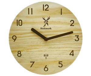 Holzwerk WEILBURG (FUNK) Horloge murale moderne design Loft Funk en bois, beige