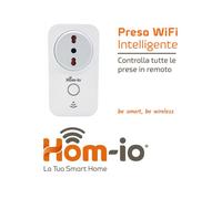 HOM-IO Prise Wifi Powermeter 100 - 250 VAC 3680 Watt 16A Hom-Plug + Puissance