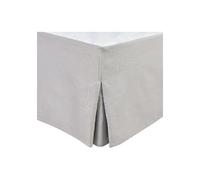 HOM1733767921485 Cache-sommier 160 x 200 cm 30 cm Gris clair