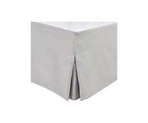 HOM1733767921485 Cache-sommier 160 x 200 cm 30 cm Gris clair