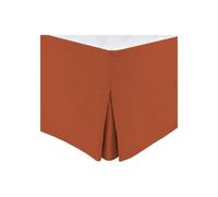 HOM3701393720304 Cache sommier 160 x 200 +30 cm Terracotta