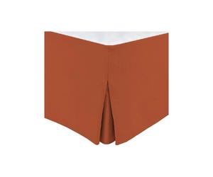 HOM3701393720304 Cache sommier 160 x 200 +30 cm Terracotta