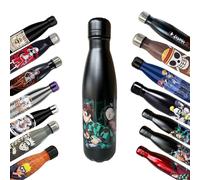 Homadict - Bouteille Isotherme Demon Slayer - Gourde en acier inoxidable - Tanjiro & Nezuko - Maintien Chaud et Froid 12h - Sport, Voyage, Quotidien - 500ml - BPA Free - Licence Officielle