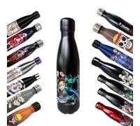 Homadict - Bouteille Isotherme Demon Slayer - Gourde en acier inoxidable - Tanjiro Souffle de l'eau - Maintien Chaud et Froid 12h - Sport, Voyage, Quotidien - 500ml - BPA Free - Licence Officielle