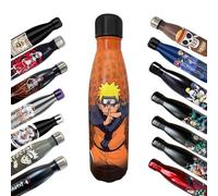 Homadict - Bouteille Isotherme Naruto - Gourde en acier inoxidable - Naruto Shippuden - Maintien Chaud et Froid 12h - Sport, Voyage, Quotidien - 500ml - BPA Free - Licence Officielle
