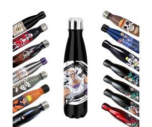 Homadict - Bouteille Isotherme One Piece - Gourde en acier inoxidable - Luffy Gear 5 - Maintien Chaud et Froid 12h - Sport, Voyage, Quotidien - 500ml - BPA Free - Licence Officielle