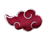 HÔMADICT - Coussin Naruto - Nuage Akatsuki - Accessoire Décoratif - Doux et Moelleux - Dimensions 40 X 30 cm - sous Licence Officiel Naruto, Blanc & Rouge