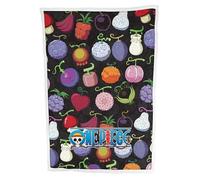 HÔMADICT One Piece Plaid Sherpa 100x150cm - Couverture Polaire pour Fan de Mangas - Fruits du démon Multicolor - Chaud - Doux - Qualité Elevée - Confortable - Licence Officielle