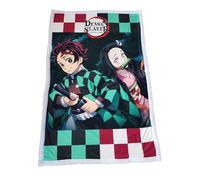 HÔMADICT Plaid Sherpa 100X150 CM Demon Slayer TANJIRO & NEZUKO Buste