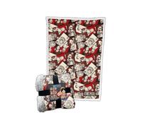 Homadict Plaid Sherpa One Piece - 100x150cm - Couverture Polaire Douce & Chaude - Team Luffy - Qualité Elevée & Confortable - Licence Officielle