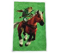 Homadict Plaid Sherpa Zelda 100x150cm - Couverture Polaire Douce & Chaude - Link Epona - Qualité Elevée & Confortable - Licence Officielle