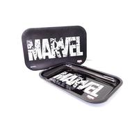 Homadict Plateau multiusage Marvel avec Couvercle Magnétique - pour Rangement, Décoration, Service - 29 x 19 centimètre - Licence Officielle Marvel
