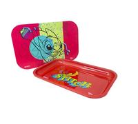 Homadict Plateau multiusage Stitch Cute avec Couvercle Magnétique - pour Rangement, Décoration, Service - 29 x 19 centimètre - Licence Officielle Disney