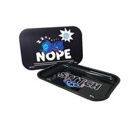 Homadict Plateau multiusage Stitch Nope avec Couvercle Magnétique - pour Rangement, Décoration, Service - 29 x 19 centimètre - Licence Officielle Disney