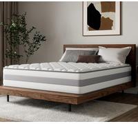 HOMAVO Matelas 140x200x28 cm Hybride à Ressorts Ensachés et Mémoire de Forme, 7 Zones Ergonomiques, Confort Mi-Ferme H3/H4, Respirant, Réversible, Soutien du Corps, Sommeil Réparateur
