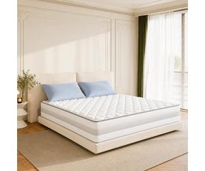 HOMAVO Matelas 90x190 cm, 25 cm - Ressorts ensachés - H3/H4 Réversible - 7 Zones - Soutien Confort & Santé du Dos - Certifié OEKO