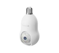 Hombli 4K QHD Caméra de Sécurité Extérieure | Douille d'Ampoule E27 | Angle Panoramique & Inclinaison, WiFi, Vision Nocturne Infrarouge | Détection de Mouvement, Compatible avec Alexa & Google