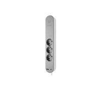 Hombli Smart Socket - 3 prises - 1x USB 1x USB-C avec interrupteur - App avec moniteur d'énergie/compteur de consommation - Protection contre les surtensions - 1