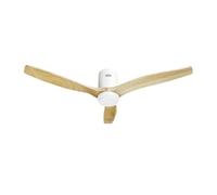Hombli HBCF-0139 smarter Deckenventilator mit Licht White & Light Wood 132 cm WiFi