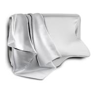 HOMCA Taie Oreiller Satin 60x40, Similaire Aux Taie d Oreiller en Soie, Housse de Remplacement pour Oreiller de Cou, Lisse et Soyeuse, Lavable (Gris)