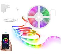 Homcloud Kit De Bande Led 5 Mètres Smart WI-FI RGB + Blanc Chaud 60LED/m, 1200lm
