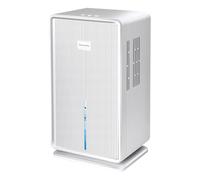 Homcoice Déshumidificateur Air 1L/T (3L) avec dégivrage automatiques | Absorbeur Humidité Electriquesous sous 40 dB , pour 30m²-70m² salle bain appartement sous-sol, avec lumière ambiance colorée