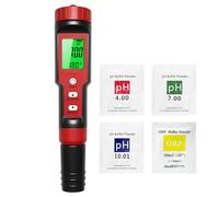 Homcoice pH Chlore Mètre Piscine 7-en-1, Testeur PH Chlore Salinité ORP TDS EC Température, Tester Qualité Eau de haute précision avec fonction ATC pour piscines, eau potable, aquarium, hydroponie