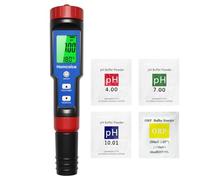 Homcoice pH Chlore Mètre Piscine 7-en-1, Testeur PH Chlore Salinité ORP TDS EC Température, Tester Qualité Eau de haute précision avec fonction ATC pour piscines, eau potable, aquarium, hydroponie